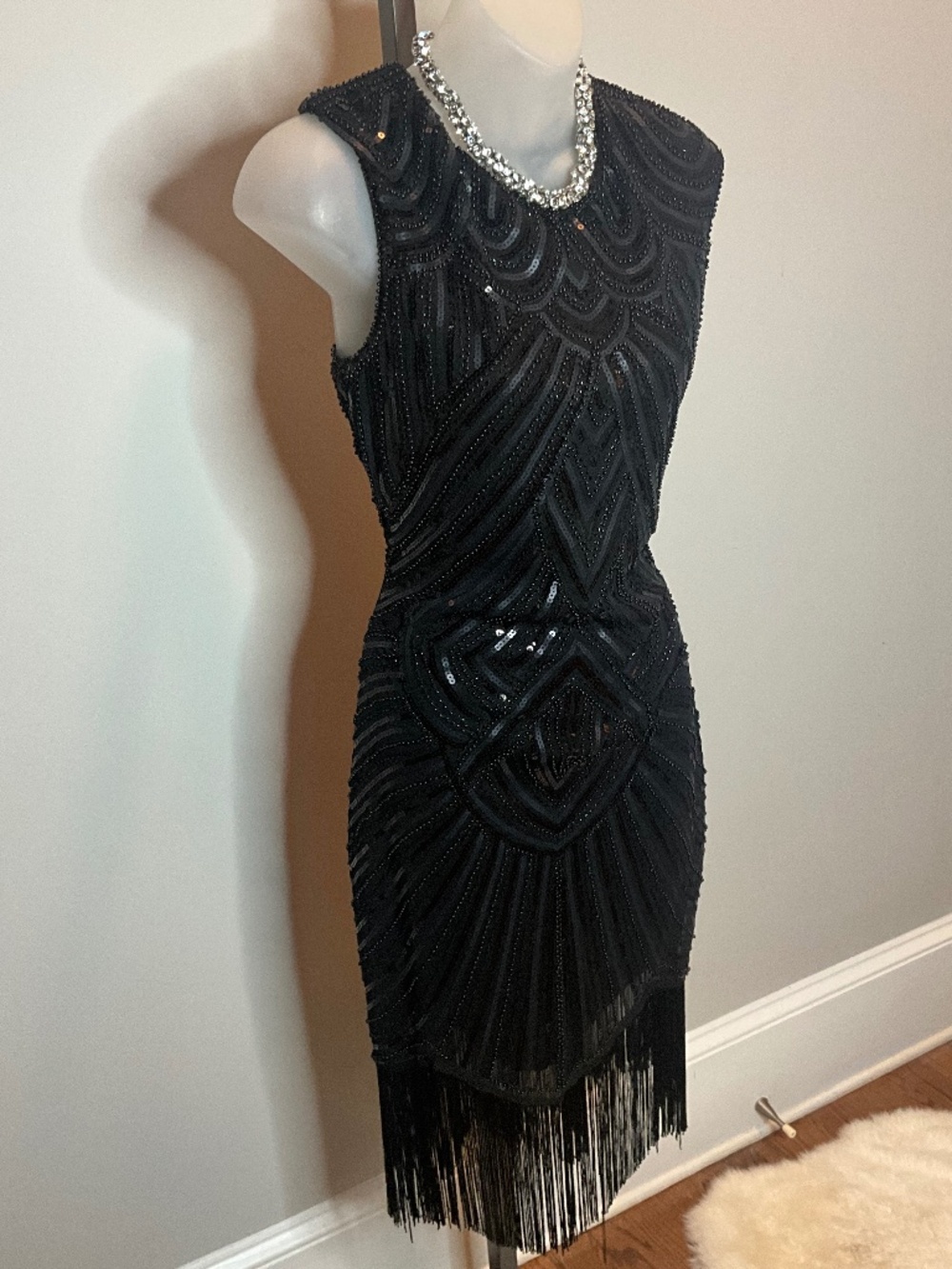 *Art Deco Sequined & Beaded Dress*